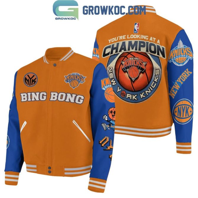 Ny Knicks 'Bing Bong' Champion Jacket - Limited Edition Fan Gear