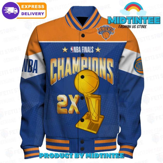 New York Knicks 2X Nba Finals Champions Jacket - Limited Edition, Fast Shipping! - Image 2