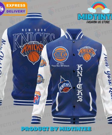 New York Knicks Varsity Jacket - Official Nba Team Apparel, Fast Delivery