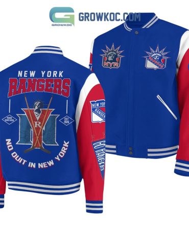Ny Rangers Varsity Jacket - Bold Blue/Red Design For Ultimate Fan Spirit