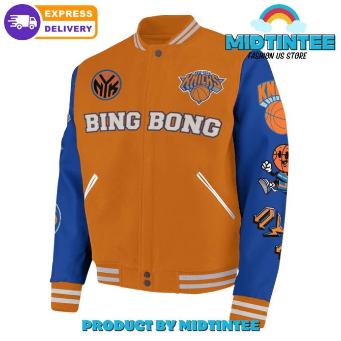 New York Knicks You Are Looking At A Champion Baseball Jacket - Image 2