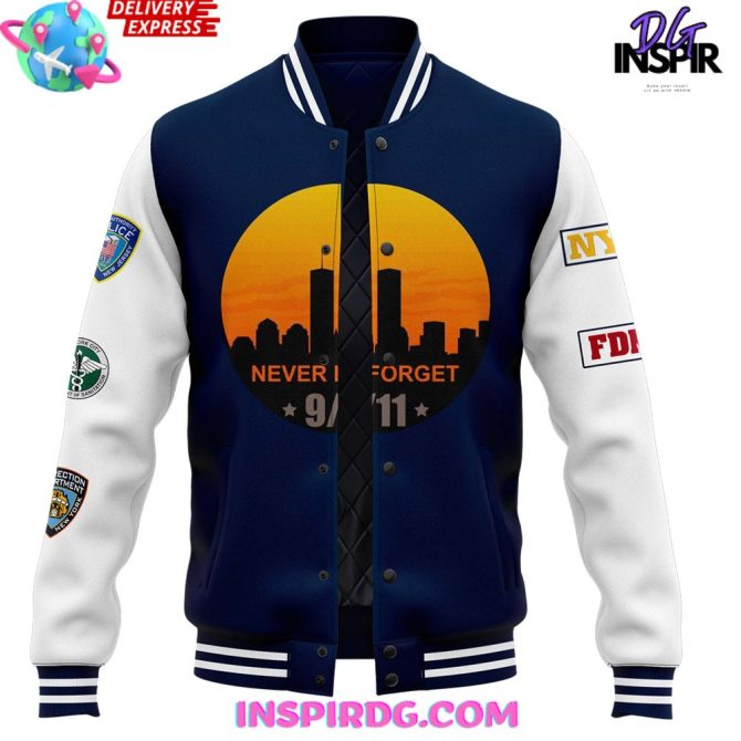 New York Yankees Never Forget Baseball Jacket - Image 2