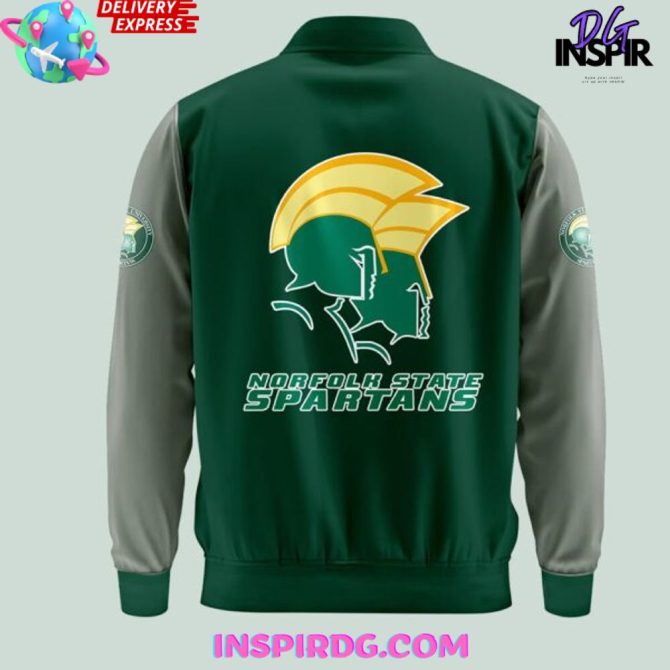 Norfolk State Spartans Coach Vick Spirit Varsity Jacket - Image 3