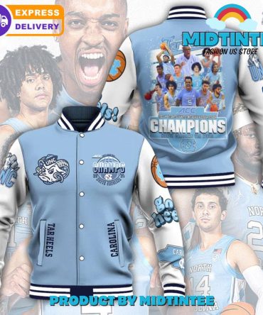 North Carolina Tar Heels Men Basketball Champions Baseball Jacket