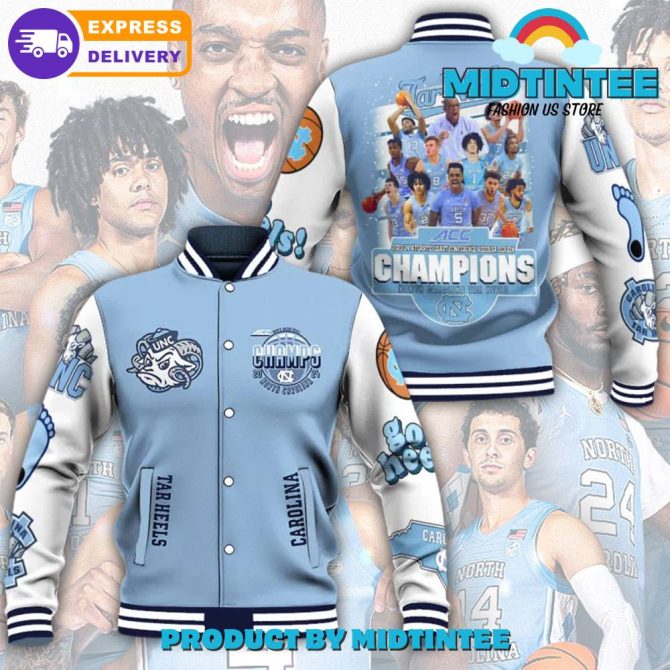 North Carolina Tar Heels Men Basketball Champions Baseball Jacket