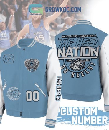 Custom Unc Tar Heels Jacket - Personalized Basketball Fan Gear , Limited Edition