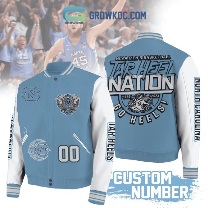 Custom Unc Tar Heels Jacket - Personalized Basketball Fan Gear , Limited Edition