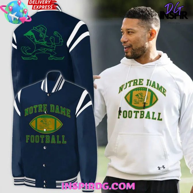 Notre Dame Fighting Irish Football Baseball Jacket Stylish Design