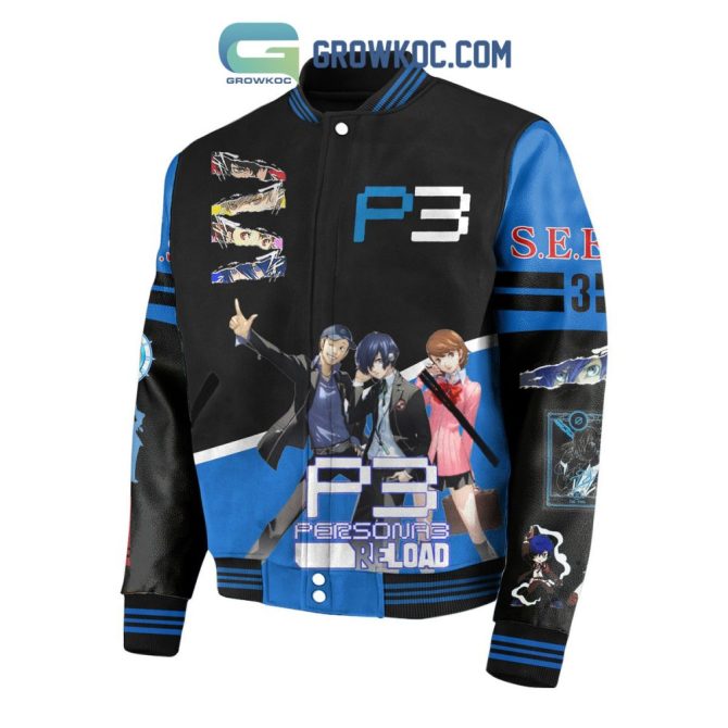 Exclusive Persona 3 Reload Anime Varsity Jacket – Limited Edition Cosplay Apparel - Image 3