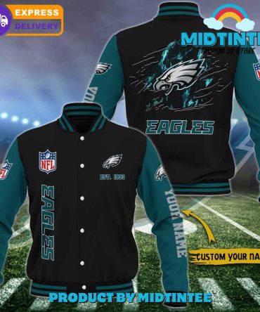 Custom Eagles Varsity Jacket – Personalized Nfl Fan Gear, Fast Shipping!