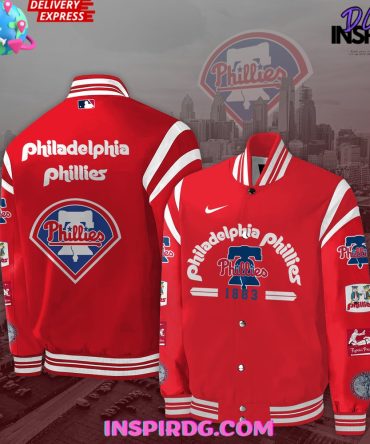 Nike Philadelphia Phillies 2024 Crossing The Pond London Baseball Jacket Stylish Design