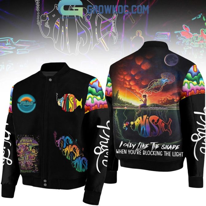Colorful Phish-Inspired Bomber Jacket - Unique Psychedelic Design & High-Quality Fabric