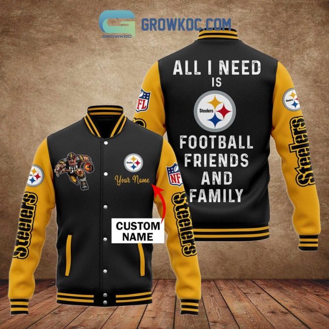 Custom Steelers Varsity Jacket - Personalized Nfl Fan Gear For Football Lovers