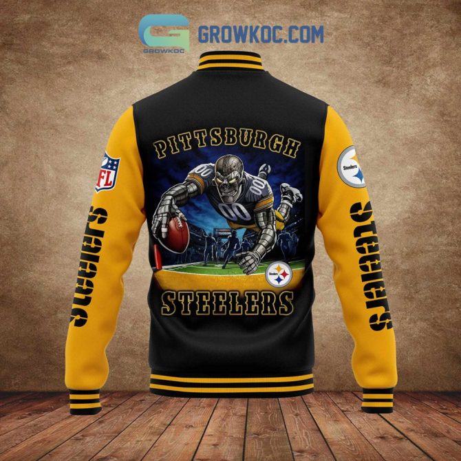Customizable Pittsburgh Steelers Varsity Jacket - Personalized Nfl Fan Gear For Ultimate Support - Image 3