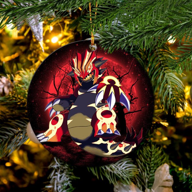 Pokemon Mega Proudon Moonlight Ceramic Circle Ornament Perfect Gift For Christmas Holiday