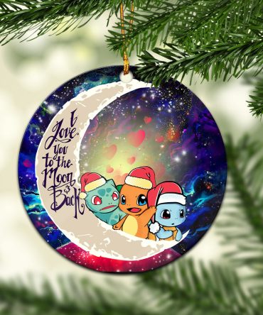 Pokemon Friends Gen 1 Love You To The Moon Galaxy Ceramic Circle Ornament Perfect Gift For Christmas Holiday