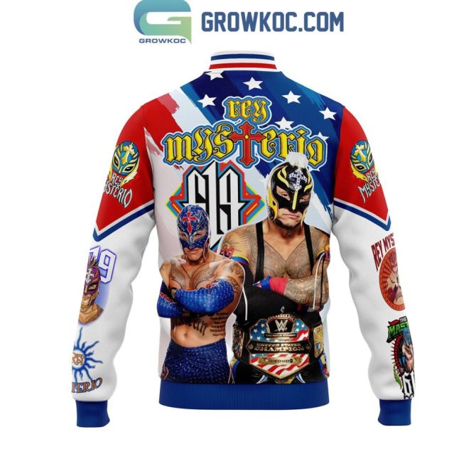 Limited Edition Wwe Jacket – Rey Mysterio Design, Unisex Varsity Style, Ultimate Fan Gear - Image 2