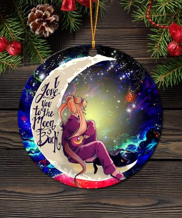 Sailor Moon 1 Love You To The Moon Galaxy Ceramic Circle Ornament Perfect Gift For Christmas Holiday