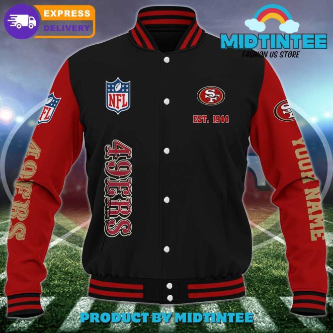 Custom 49Ers Varsity Jacket – Personalized Nfl Fan Gear, Express Delivery - Image 2