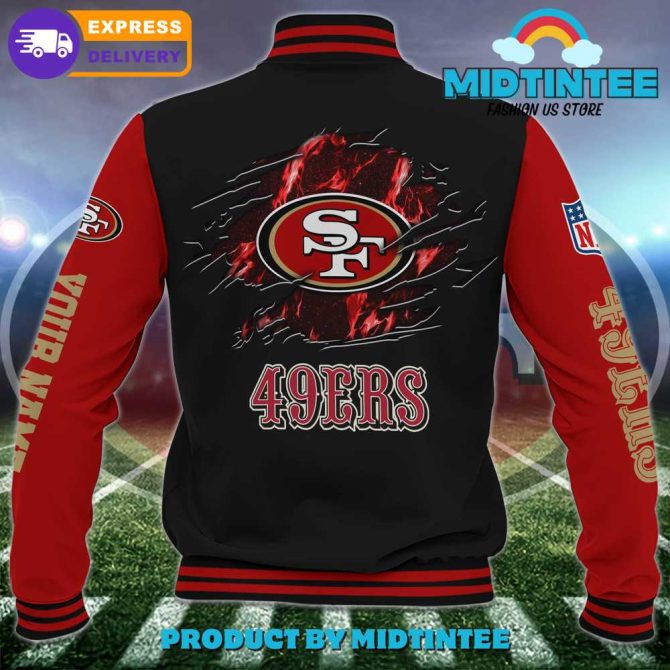 Custom 49Ers Varsity Jacket – Personalized Nfl Fan Gear, Express Delivery - Image 3
