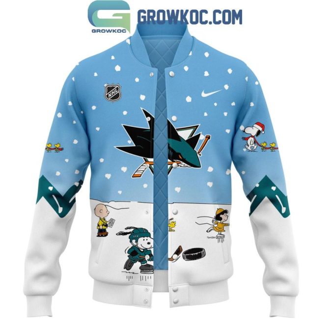 Limited Edition Peanuts Nhl Jacket - Cozy Winter Fashion With Iconic Snoopy & Sharks Design - Image 2