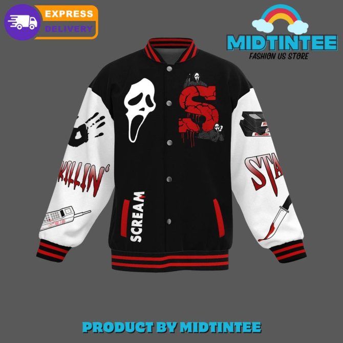 Ghost Face Varsity Jacket - Horror Movie Fan Apparel With Express Delivery - Image 2
