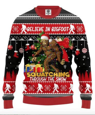 Bigfoot Ugly Christmas Sweater Amazing Gift Idea Thanksgiving Gift