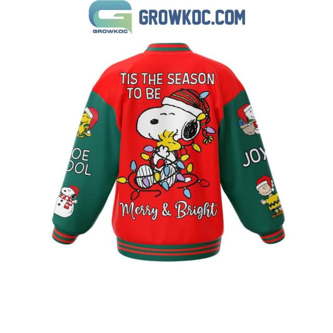 Festive Snoopy Varsity Jacket - Merry & Bright Holiday Style For Peanuts Fans - Image 3