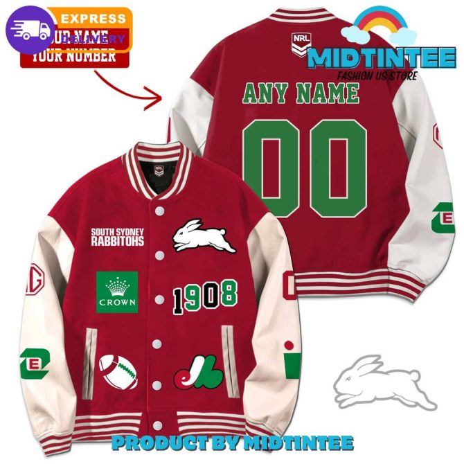South Sydney Rabbitohs Nrl Rugby Customized Baseball Jacket