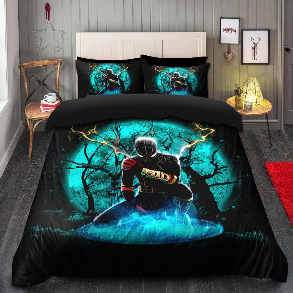 Spider Man Black Suit No Way Home Moonlight Bedding Set Duvet Cover And 2 Pillowcases - Image 2