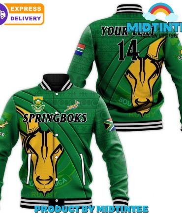 Customizable Springboks Jacket - Rugby Fan Bomber With Express Delivery