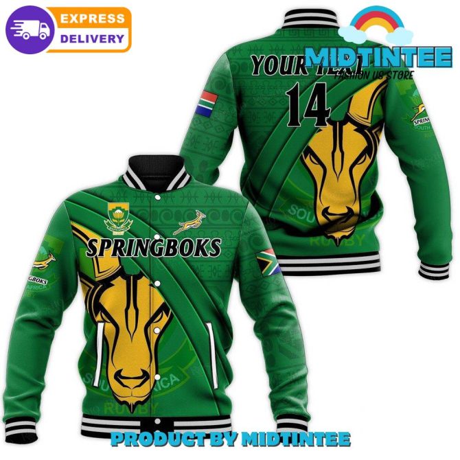 Customizable Springboks Jacket - Rugby Fan Bomber With Express Delivery