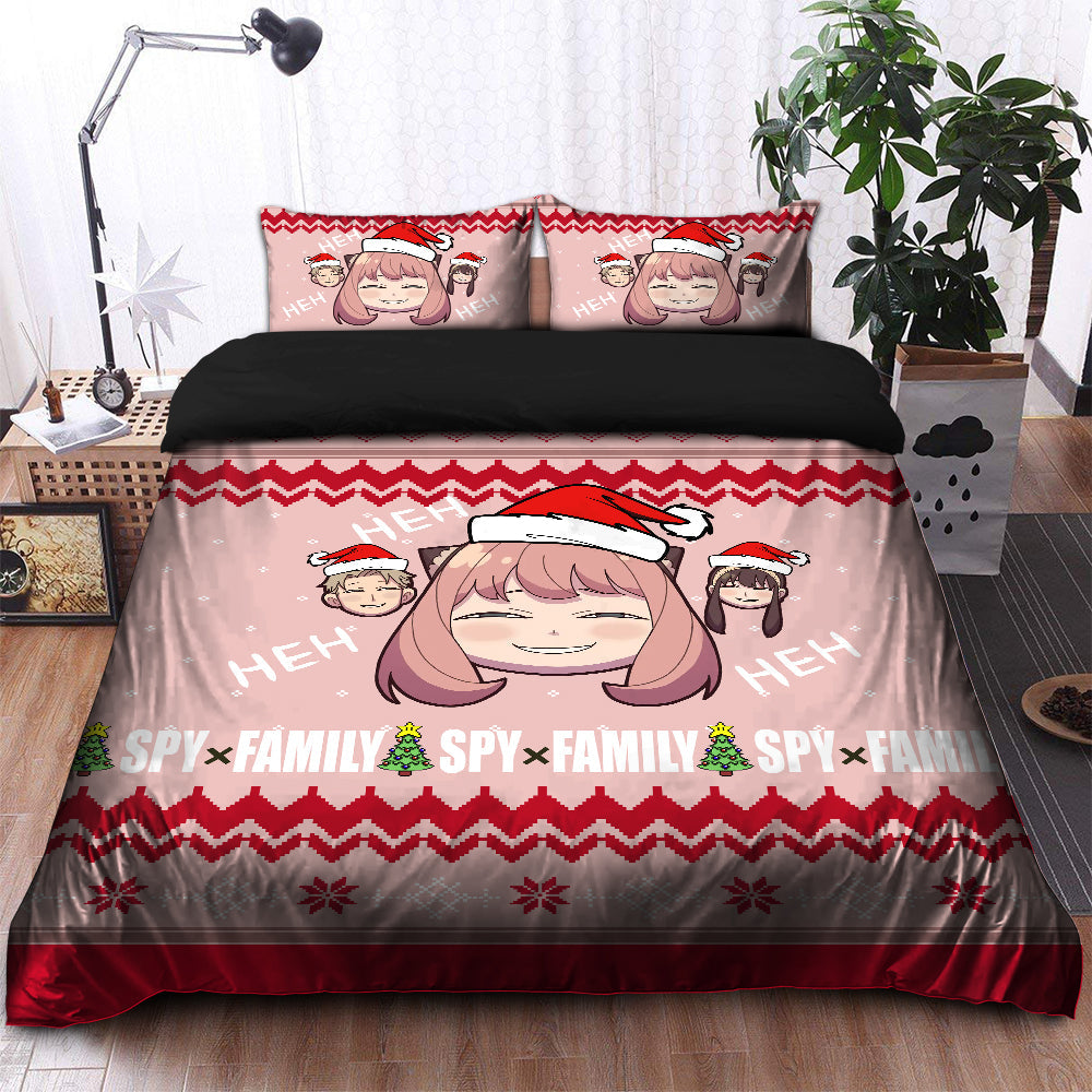 Spy X Family Anya Funny Christmas Bedding Set Duvet Cover And 2 Pillowcases - Image 2