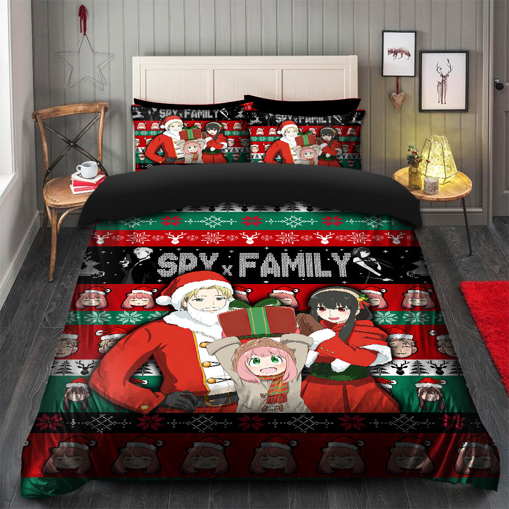 Spy X Family Christmas Bedding Set Duvet Cover And 2 Pillowcases