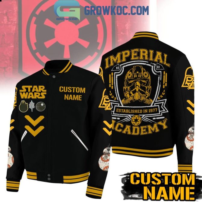 Custom Star Wars Imperial Academy Varsity Jacket - Personalized Name & Iconic Design