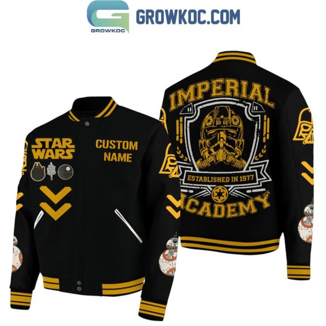 Custom Star Wars Imperial Academy Varsity Jacket - Personalized Name & Iconic Design - Image 2