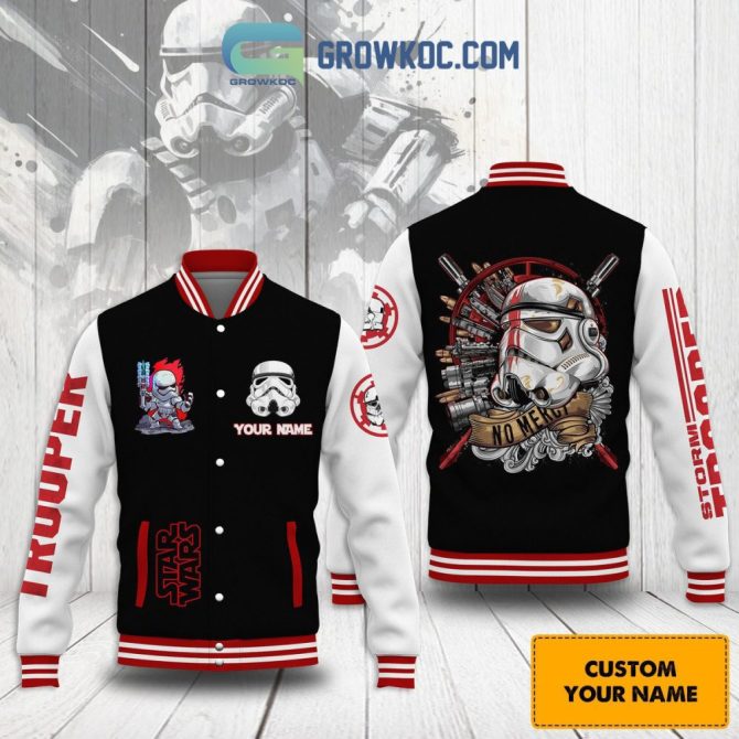 Custom Star Wars Stormtrooper Varsity Jacket - Personalized Name, Unique Design