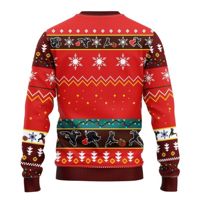 Black Panther Ugly Christmas Sweater Red Brown 1 Amazing Gift Idea Thanksgiving Gift - Image 2