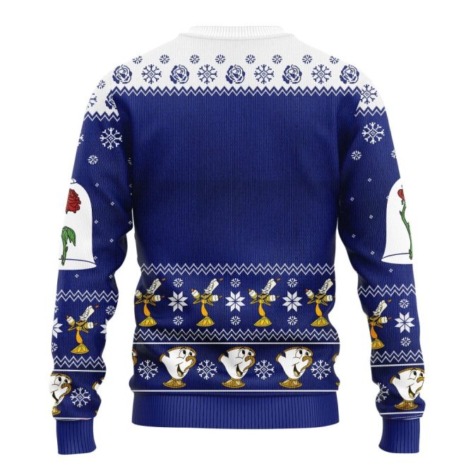 Beauty And The Beast Ugly Christmas Sweater Amazing Gift Idea Thanksgiving Gift - Image 2