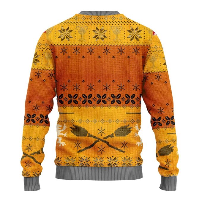 Cozy Hufflepuff Crest Sweater - Perfect Gift For Harry Potter Fans - Unisex & Warm! - Image 2
