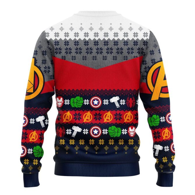 Avengers Team Ugly Christmas Sweater Amazing Gift Idea Thanksgiving Gift - Image 2