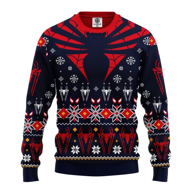 Cozy Spider Hero Holiday Sweater - Festive Marvel Fan Apparel For Winter Fun - Image 2
