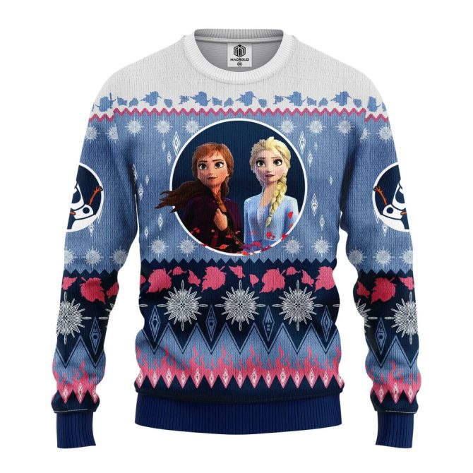 Cozy Winter Sweater Featuring Iconic Sisters - Perfect For Fans & Festive Season - Image 3