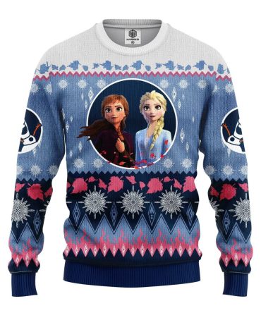 Cozy Winter Sweater Featuring Iconic Sisters - Perfect For Fans & Festive Season