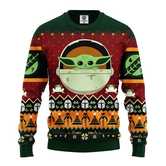 Baby Yoda Ugly Christmas Sweater Amazing Gift Idea Thanksgiving Gift - Image 3