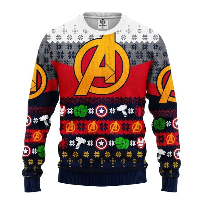 Avengers Team Ugly Christmas Sweater Amazing Gift Idea Thanksgiving Gift - Image 3