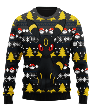 Cozy Pokémon-Themed Ugly Christmas Sweater - Festive Holiday Wear For Fans
