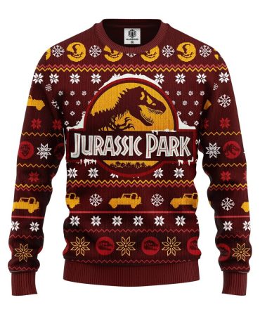 Jurassic Park Holiday Sweater - Cozy Dinosaur Xmas Knit For Fans