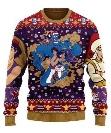 Aladin Ugly Christmas Sweater Xmas Gift