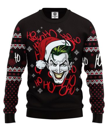 Black Joker Ugly Christmas Sweater Amazing Gift Idea Thanksgiving Gift